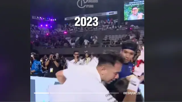 Raffi Ahmad Cium Ketiga Anak Desta Usai Kekalahan Ayahnya di Lagi-Lagi Tenis, Warganet Auto Mewek