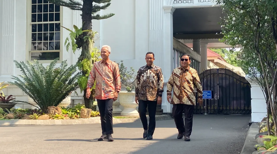 Usai Makan Siang Bareng Jokowi, Ganjar Insya Allah Beliau Dukung Sistem Demokrasi yang Baik