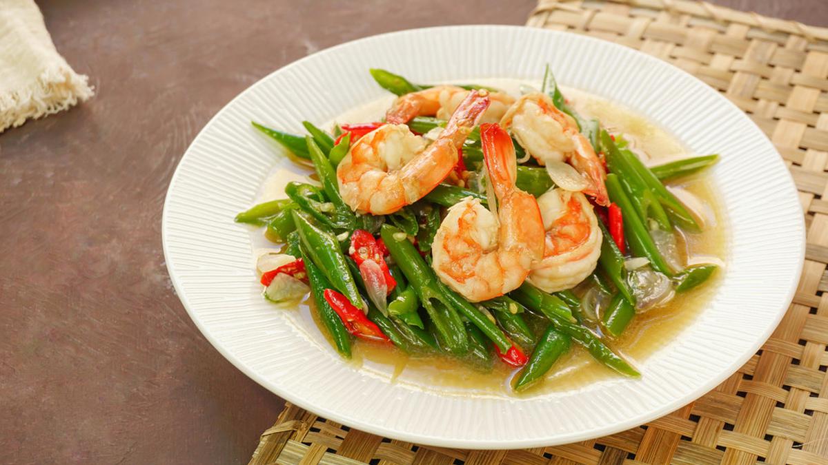 tumis buncis udang