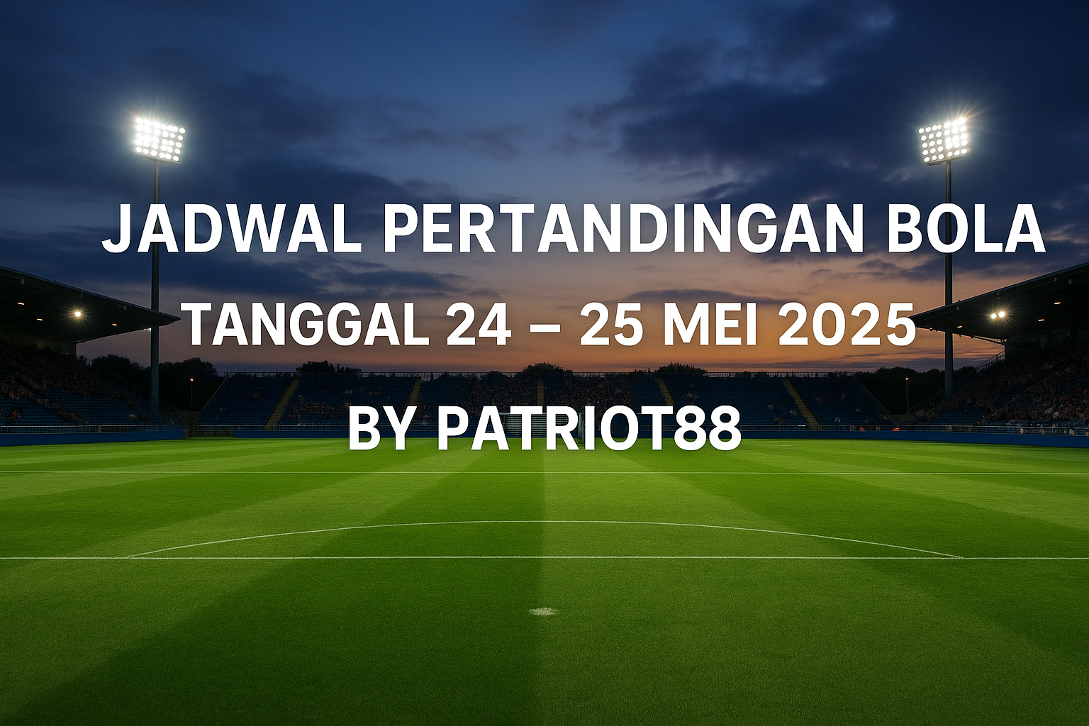 Jadwal Pertandingan Bola Tanggal 24 – 25 Mei 2025 by Patriot88