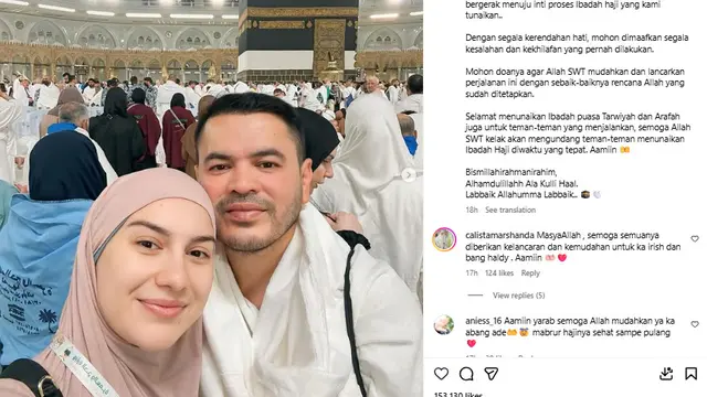 Irish Bella Minta Maaf pada Publik Jelang Wukuf di Arafah